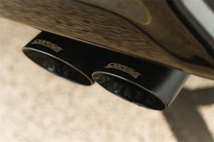 Chevrolet Silverado 1500 Performance Exhaust - Rear - CORSA Performance - Cat Back, Dual Rear Exit, Twin 4in Tips - Black - `22-`24
